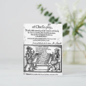 Berühmtes Schachspiel, 1614 Postkarte (Stehend Vorderseite)