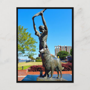 berühmtes schwingendes Mädchen in Savannah, Georgi Postkarte