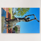 berühmtes schwingendes Mädchen in Savannah, Georgi Puzzle (Horizontal)
