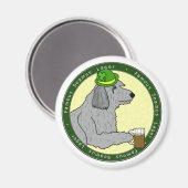 Berühmtes Seamus Lager Irish Wolfhound Magnet (Vorderseite/Rückseite)