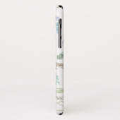 Berühmtes Sehenswürdigkeit-Muster Case-Mate iPhone Hülle (Hinten/Links)