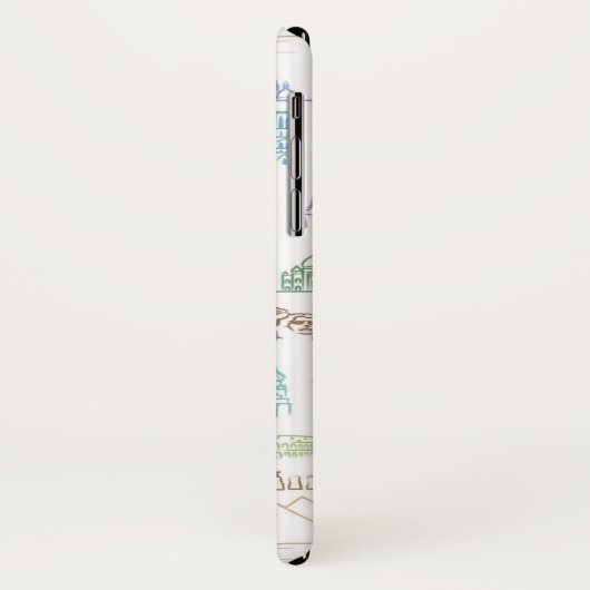 Berühmtes Sehenswürdigkeit-Muster Case-Mate iPhone Hülle (Hinten/Links)