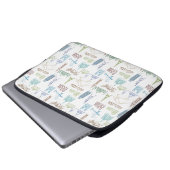 Berühmtes Sehenswürdigkeit-Muster Laptopschutzhülle (Vorne Knopf)