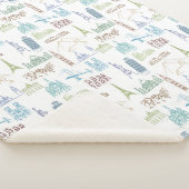 Berühmtes Sehenswürdigkeit-Muster Sherpadecke (3/4)