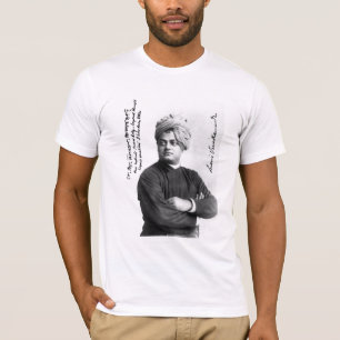 Berühmtes signiertes Vivekananda-Foto 1893 auf Hem T-Shirt
