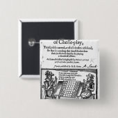 Berühmtes Spiel von Schach, 1614 Button (Vorne & Hinten)