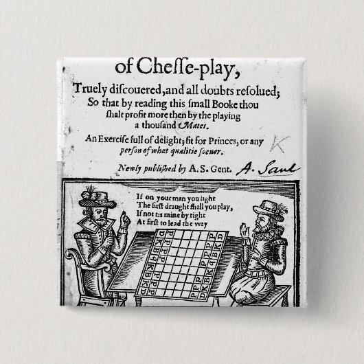 Berühmtes Spiel von Schach, 1614 Button (Vorderseite)