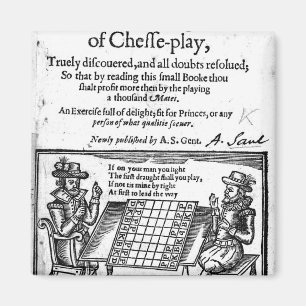 Berühmtes Spiel von Schach, 1614 Magnet