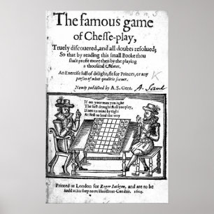 Berühmtes Spiel von Schach, 1614 Poster
