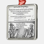 Berühmtes Spiel von Schach, 1614 Silbernes Ornament (Links)