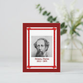 Berühmtes Volk, Charles Dickens 1812-1870 Postkarte (Stehend Vorderseite)