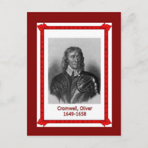 Berühmtes Volk, Oliver Cromwell Postkarte