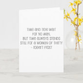 Berühmtes Zitat "Frau von 30" Karte (Gelbe Blume)