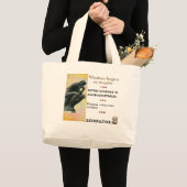 Berühmtes Zitat SOCRATES - Klugheit fängt im Jumbo Stoffbeutel (Vorderseite (Produkt))