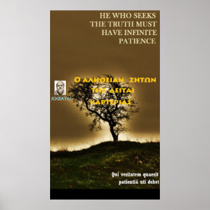 Berühmtes Zitat SOCRATES - richten Sie Poster