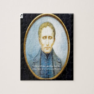 Berühmtes Zitat von Louis Braille Puzzle