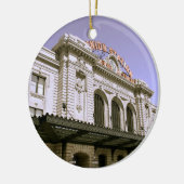 Berühmtes Zugstations-Gebäude Keramik Ornament (Links)