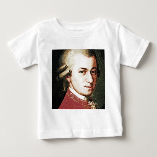 Berühmtheiten Wolfgang Amadeus Mozart Baby T-shirt (Vorderseite)
