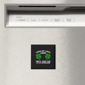 Berühre meinen Glücksbringer Lustiger St. Patrick' Magnet (In Situ (Geschirrspüler))