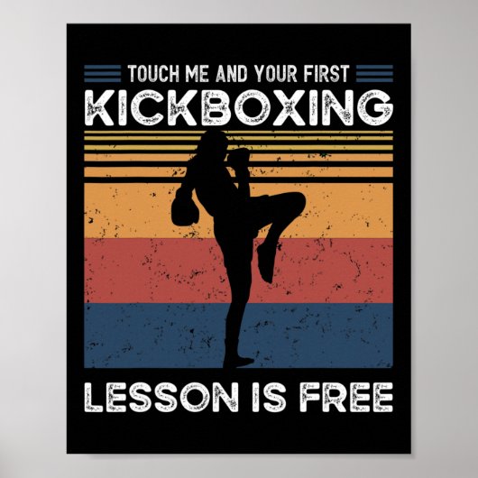 Berühre mich und dein erster Kickbox-Unterricht is Poster (Vorne)