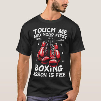 Berühre mich und deine erste Boxstunde ist kostenl T-Shirt