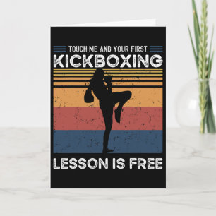 Berühre mich und deine erste Kickboxstunde ist kos Karte