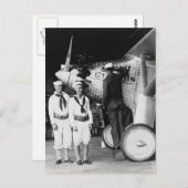 Berühren des Geistes von St. Louis: 1927 Postkarte (Vorne/Hinten)