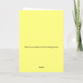 Berühren von Abschluss Glückwünsche Karte (Rückseite)