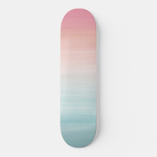 Berührung des Abstrakten Strandträumes mit Aquarel Skateboard (Vorderseite)
