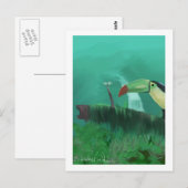 Berührung im Regenwald Postkarte (Vorne/Hinten)