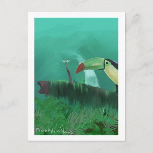 Berührung im Regenwald Postkarte (Vorderseite)