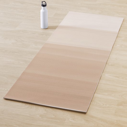 Berührung warmer beiger Wasserfarbe Abstrakt #1 Yogamatte (Beispiel)