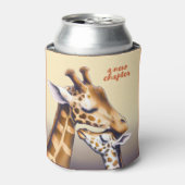 Berührungsmoment zwischen Mutter Giraffe und Kalb Dosenkühler (Kanne Vorderseite)