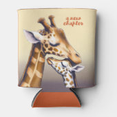 Berührungsmoment zwischen Mutter Giraffe und Kalb Dosenkühler (Vorderseite)