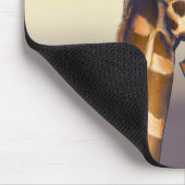 Berührungsmoment zwischen Mutter Giraffe und Kalb Mousepad (Ecke)