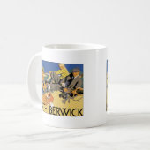Berwick, Vintages Reiseplakat Schottlands Kaffeetasse (Vorderseite Links)