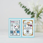 Berwyn Wizard - Beryllium Element Postkarte (Stehend Vorderseite)