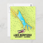 Beryessa Napa Landkreis, Kalifornien Postkarte (Vorne/Hinten)