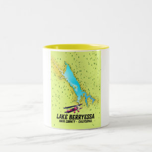 Beryessa Napa Landkreis, Kalifornien Zweifarbige Tasse