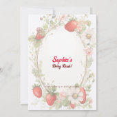 Berylicious First Geburtstag! Party zum 1. Jahrest Einladung (Rückseite)