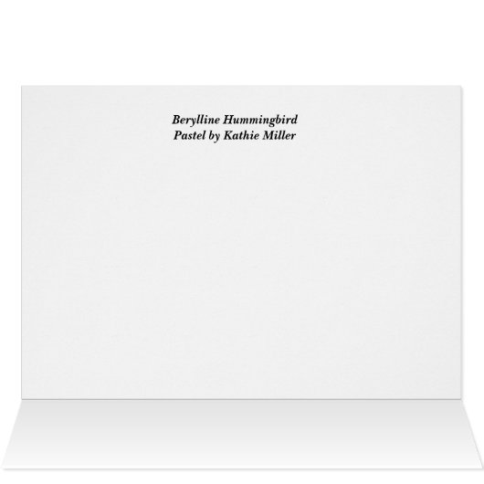 Berylline Hummingbird Painting (Innenansicht Horizontal (Oben))