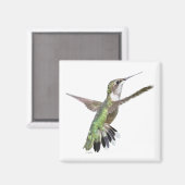 Berylline Hummingbird Painting Magnet (Vorderseite/Rückseite)