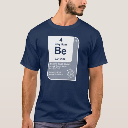 Beryllium (Be) T-Shirt (Vorderseite)