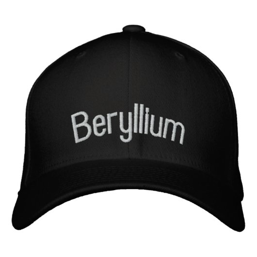 Beryllium Bestickte Kappe (Vorderseite)