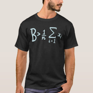 Bes größer als durchschnittlich, sonnige Mathe T-Shirt