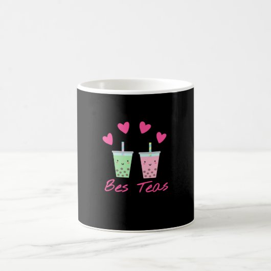 Bes Teas Besties Bubble Tee Niedlich Boba Beste Fr Kaffeetasse (Mittel)