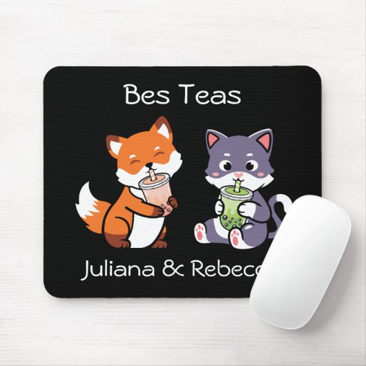 Bes Teas Boba Bubble Tee Maus Pad Mousepad (Mit Mouse)