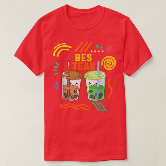 Bes Teas Bubble Tea Bubble Milk T-Shirt (Design vorne)