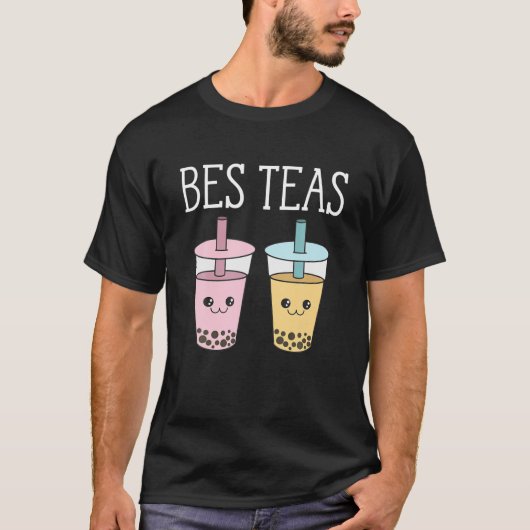 Bes Teas Funny Besties Beste Freunde Boba Bubble T T-Shirt (Vorderseite)