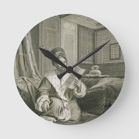 Besagter MustaphaPasha verwundet am Kampf von Runde Wanduhr (Vorderseite)